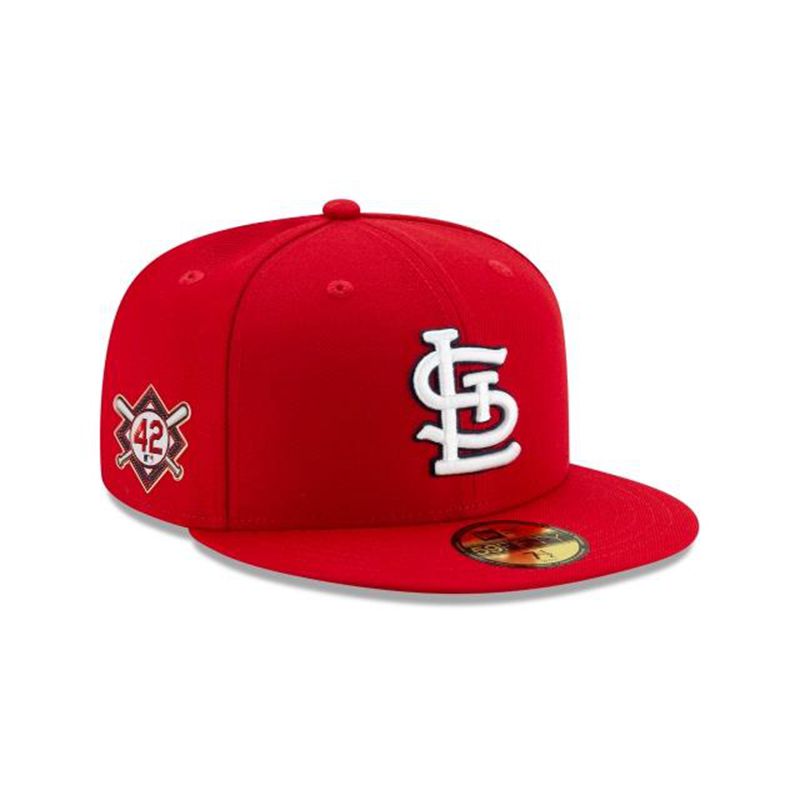 MLB St. Louis Cardinals Jackie Robinson Day 59Fifty Fitted (UPJ3709) - Red New Era Caps